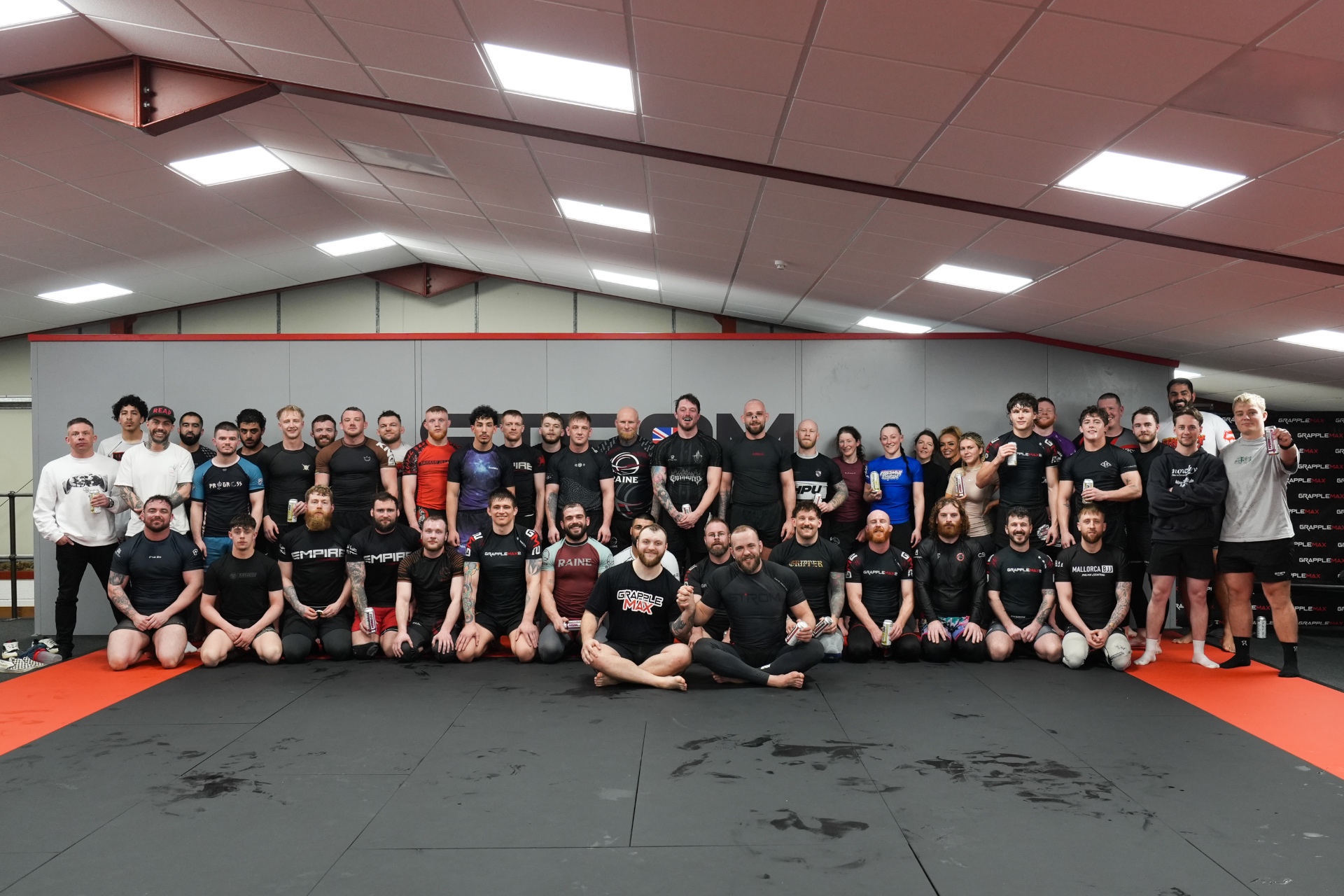GrappleMax 3 competitor roster lined up at Fight Club Pro gym